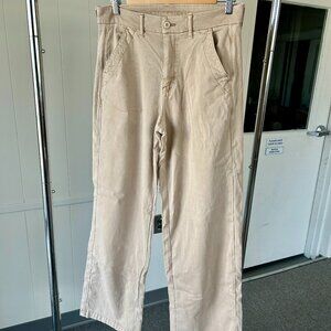 AE Women's Stretch Twill High-Waisted Baggy Wide-Leg Pant